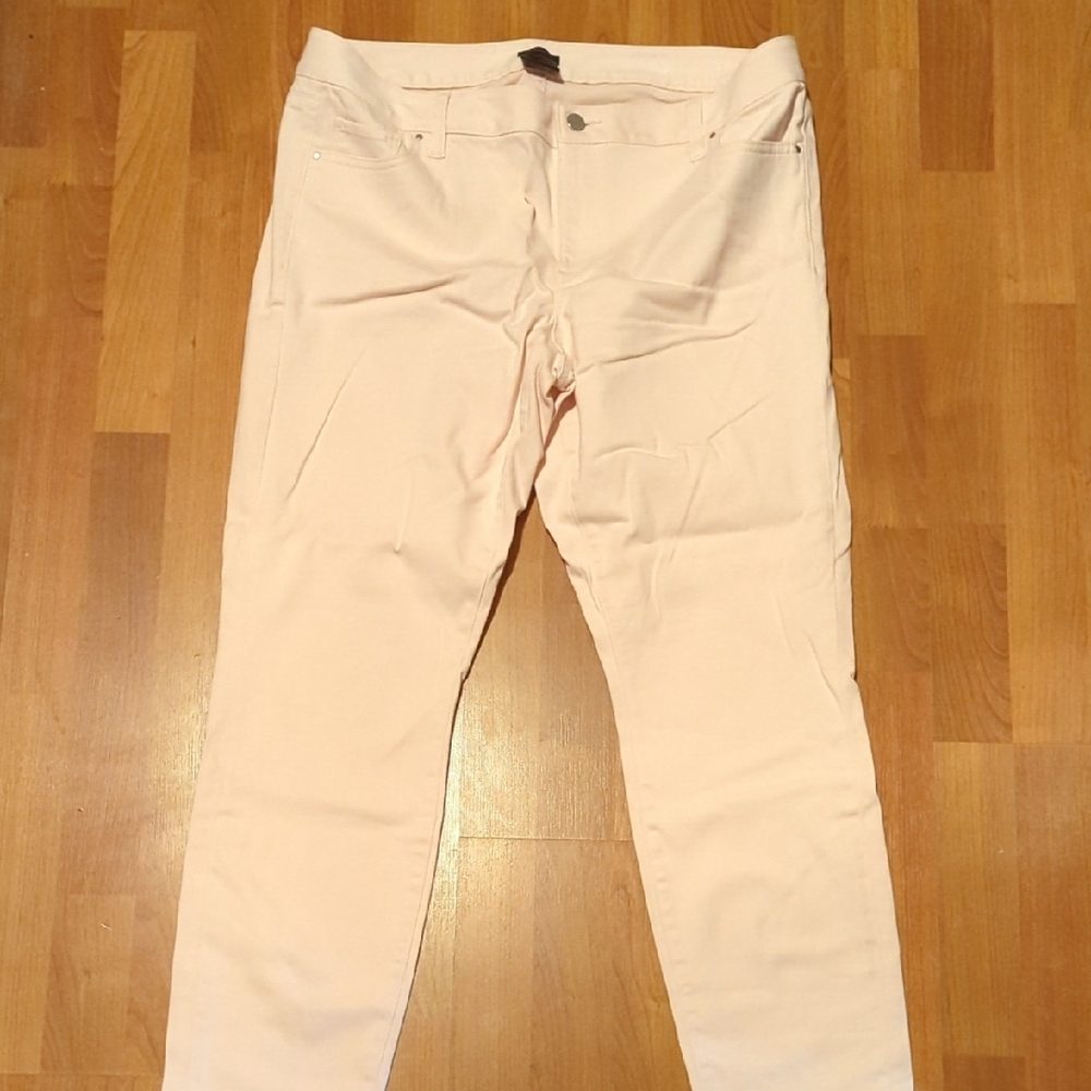 Ann Taylor Factory Blush Pink Curvy Pants 14